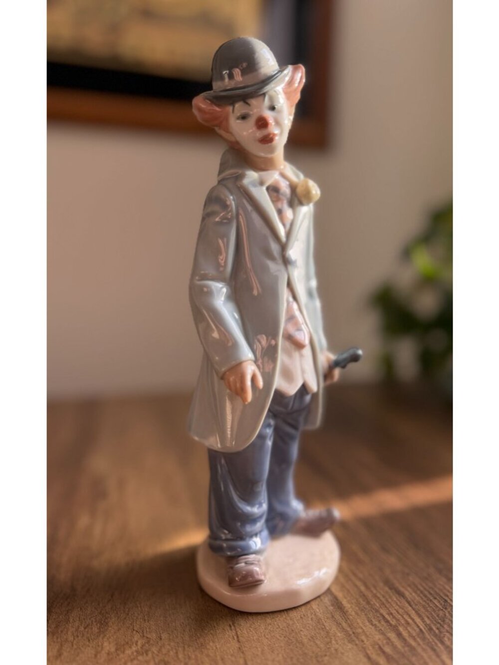 Vintage Lladro "Circus Sam" Porcelain Figurine Clown With Violin